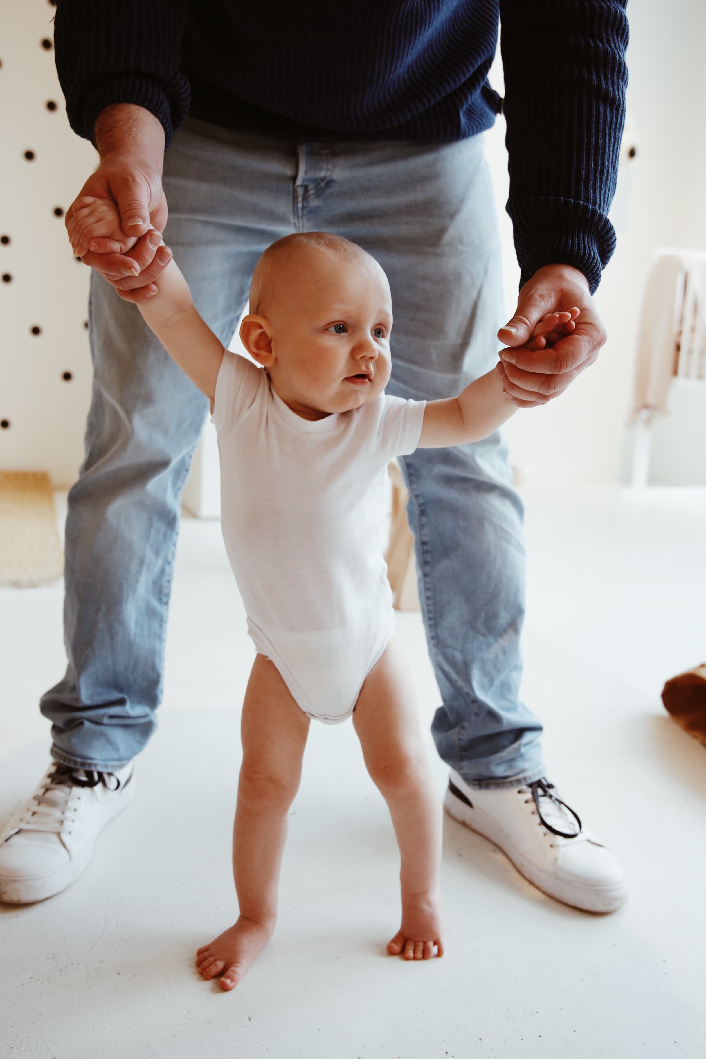 Baby trying to stand